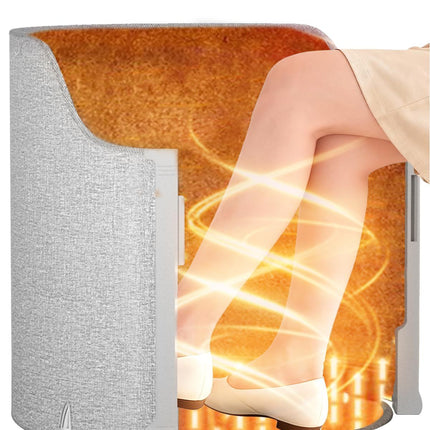 Under Desk Heater, 150W Quiet Foot Warmers for Feet with Detachable Foot Heating Pad, Graphene Radiant Heat Panel with Thermostat & Timer, Portable Energy-Saving for Office/Home,3 Heat Levels