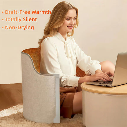 Under Desk Heater, 150W Quiet Foot Warmers for Feet with Detachable Foot Heating Pad, Graphene Radiant Heat Panel with Thermostat & Timer, Portable Energy-Saving for Office/Home,8 Heat Levels