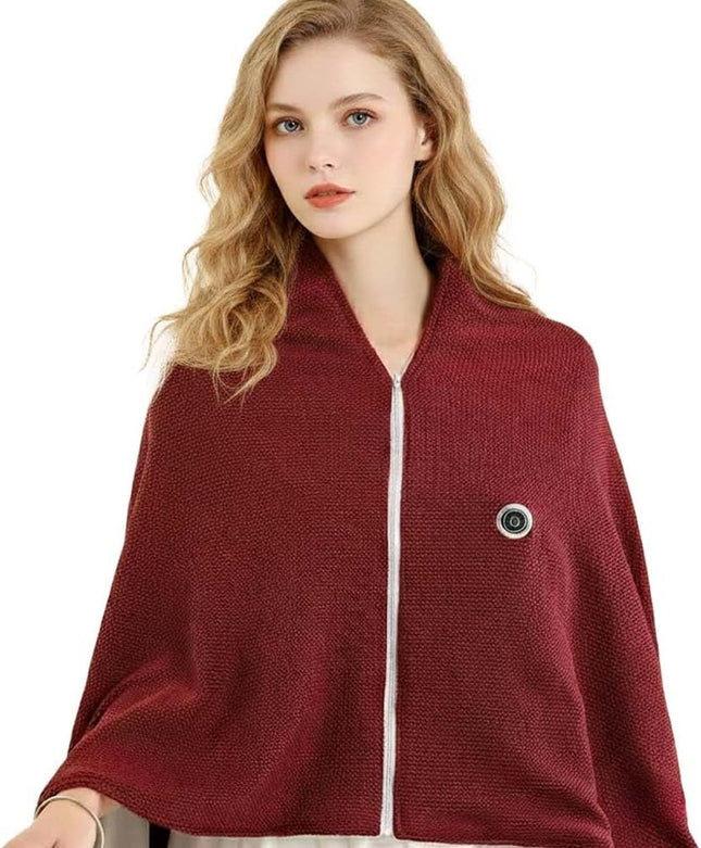 USB Power Supply Electric Heated Blanket Shawl Portable Wearable Heated Throw 3 Heat Levels Machine