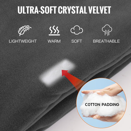 Heated Scarf for Women & Men, Rechargeable Neck Heating Wrap with 3 Heat Settings, Portable Electric Neck Warmer, Fast Heating for Office, Outdoor Winter Warm Gift,Red