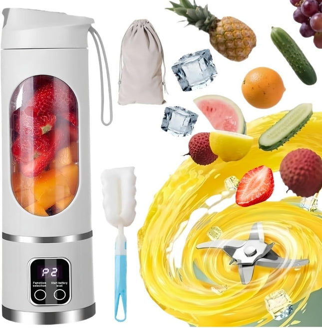 Digital Display Juicer-Smart LED Display Diet-Friendly Portable Multimode Blender Personal Electric