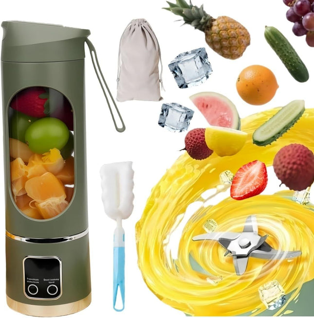 Digital Display Juicer-Smart LED Display Diet-Friendly Portable Multimode Blender Personal Electric