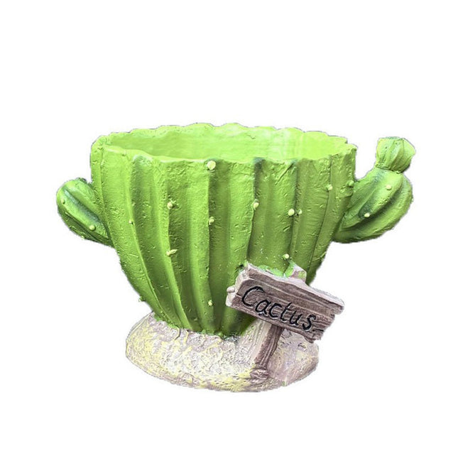 Cactu-Shaped Resin Planter