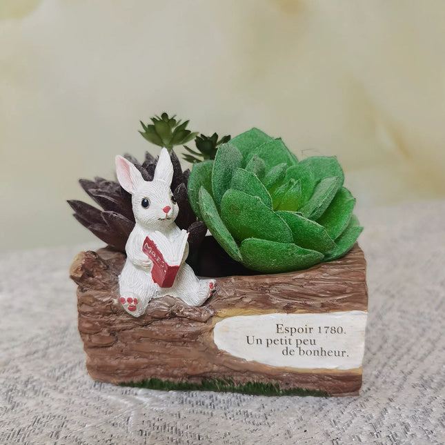 Whimsical Resin Bunny Planter – product detail