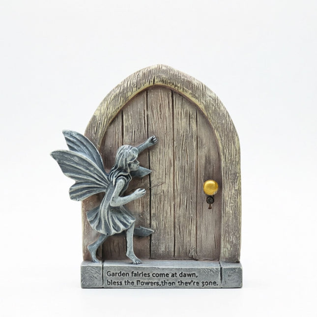 Whimsical Fairy Door Garden Statue Enchanting Outdoor & Indoor Decor for Flower Beds Patios Lawns and Fairy
