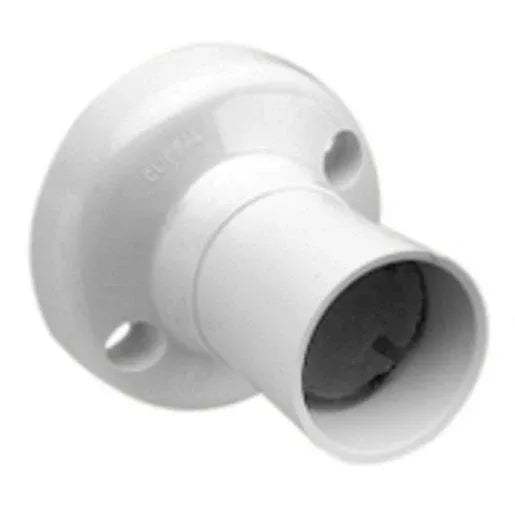 Clipsal Batten Lamp Holder w/Safety Skirt Bayonet Cap White Electric F/BC Lamps 530WE V1202-9311554068820