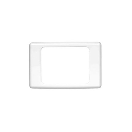 2000 Series Flush Surround 1 Gang, Horizontal Mount, Curved Sided, Standard Pattern | White Electric | 2000-WE