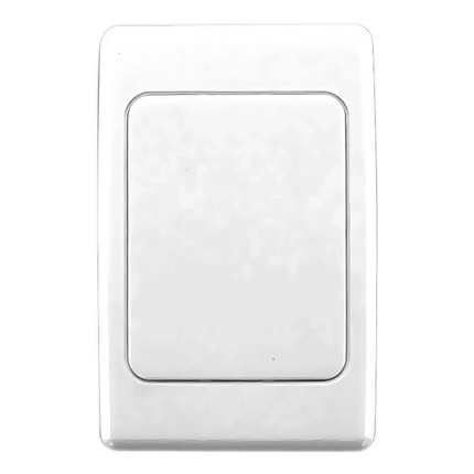 Clipsal Switch Grid and Surround Plate Flush Mount Standard Blank w/30A Terminal Block Horizontal/Vertical White | 2031VXCBWE