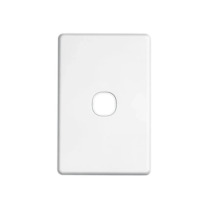 Clipsal Switch Grid & Cover Plate Flush Mount Standard 1 Gang Horizontal/Vertical White | C2031VHWE