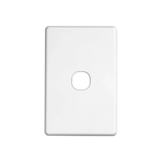 Clipsal Switch Grid & Cover Plate Flush Mount Standard 1 Gang Horizontal/Vertical White C2031VHWE