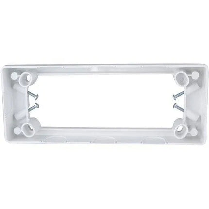 Clipsal Mounting Block Standard Rectangular 4 Gang D25mm White | C2015D4MBWE
