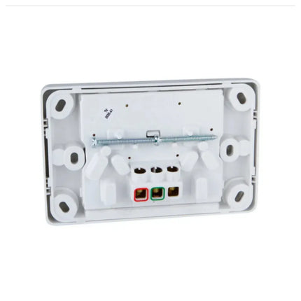Clipsal Classic C2000 Series Switched Socket Outlet Twin, 250V, 10A, 2 Pole | White Electric C2025D-WE