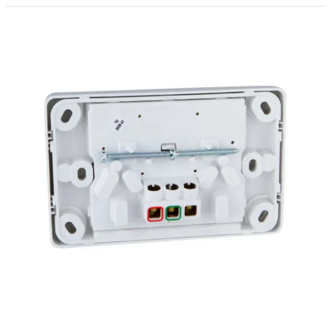 Clipsal Classic C2000 Series Switched Socket Outlet Twin 250V 10A 2 Pole White Electric C2025D-WE – product detail