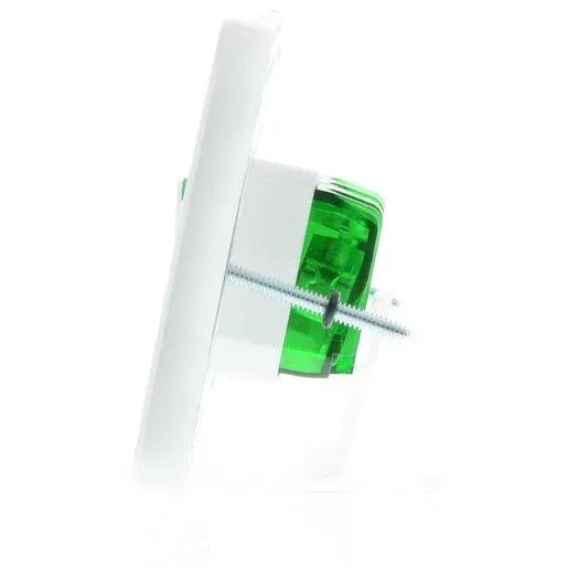 Clipsal Single Power Point Flush Mount 10A 250V 2P Plus E Horizontal Safety Shutter Vivid White 3015VW – product detail