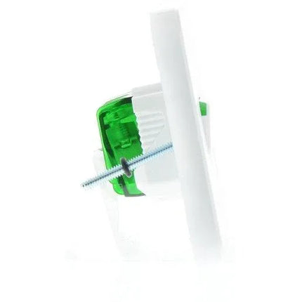 Clipsal Single Power Point Flush Mount 10A 250V 2P+E Horizontal Safety Shutter Vivid White | 3015VW