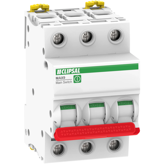 Clipsal MAX9 Isolator Switch 3P 100A 415V MX9MS3100 V1202-9311554814151
