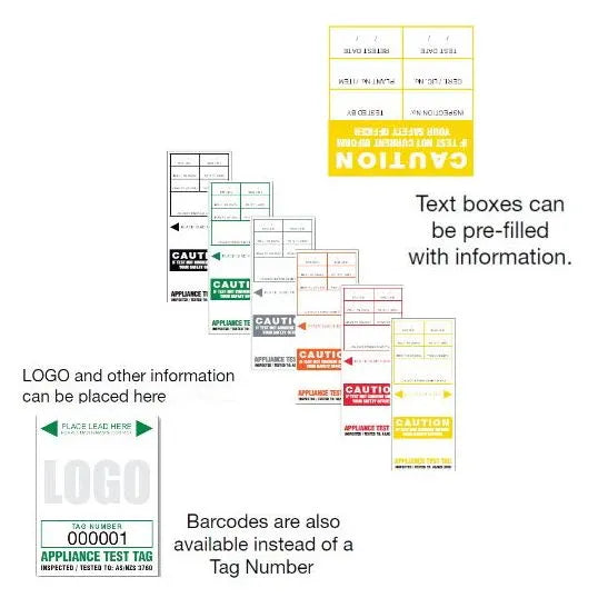 Managed Marketing & Sales SL Series Test Tag Heavy Duty Self Laminating All States Except NSW March To May