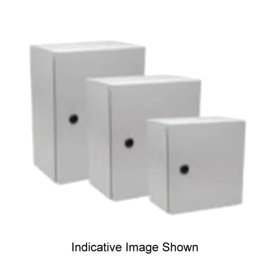 NHP Enclosure Single Door Light Grey IP66 Powder Coated Mild Steel 250 Wx155 Dx300 H mm NLS0302515