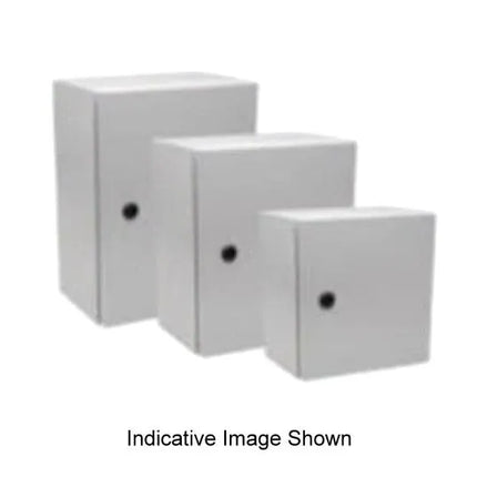 NHP Enclosure Single Door Light Grey IP66 Powder Coated Mild Steel 250 Wx155 Dx300 H mm | NLS0302515