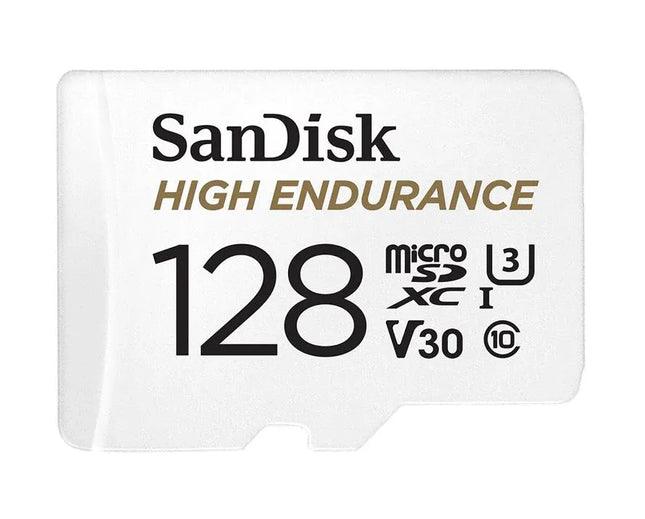 SanDisk High Endurance 128GB microSD 100MB/s 40MB/s 10K hrs 4K UHD C10 U3 V30 -40 – product detail