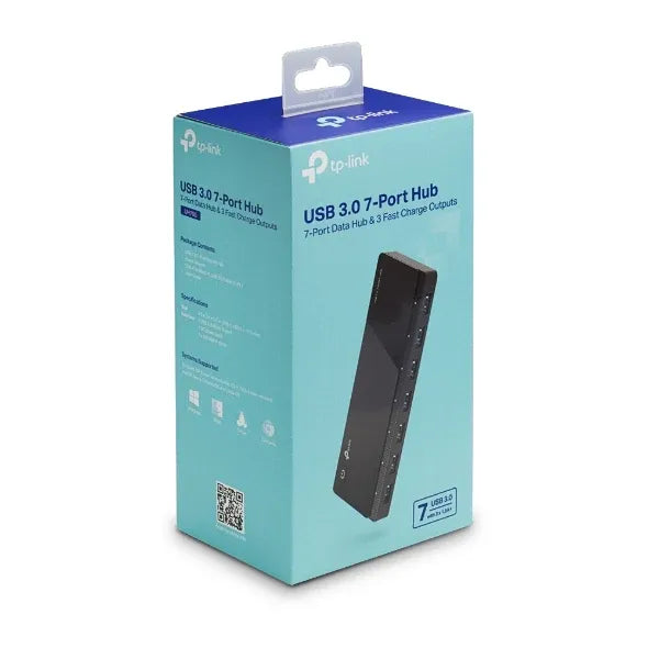 TP-Link UH700 7 Ports USB3 Hub Desktop 2.5A Power Adapter transfer speeds of up to 5Gbps 10 times faster – product detail
