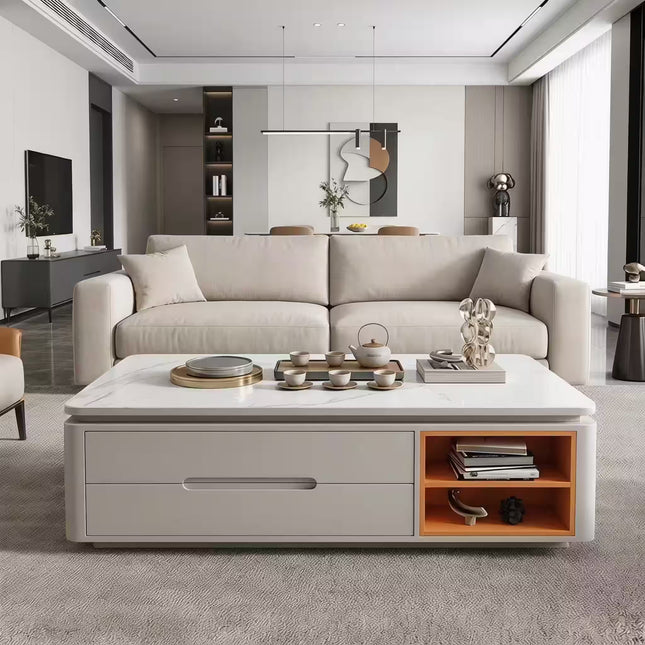 Chinese Light Luxury Minimalist 12mm Sintered Stone Coffee Table – product detail