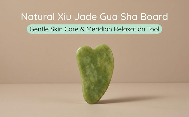 Natural Xiuyu Jade Heart Shaped Gua Sha Board(10 pieces) V1213-141