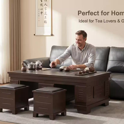 1.5m New Chinese Style Walnut Kung Fu Tea Table
