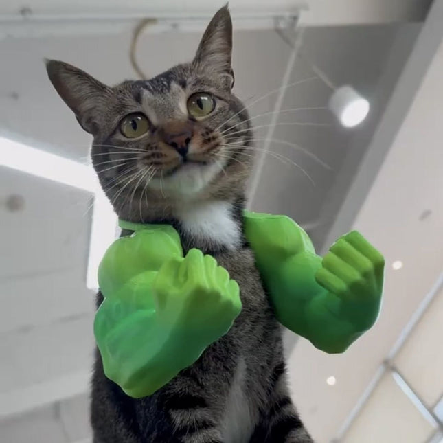 3D printed Hulk Cat Arm White – product detail