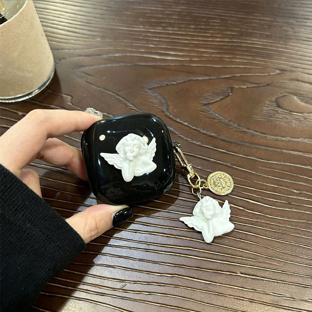 Angel Black Shell Plus Angel Keychain AirPods Pro 2 V1221-ANGEL-BLACK-SHELL-ANGEL-KEYCHAIN-AIRPODS-PRO-2
