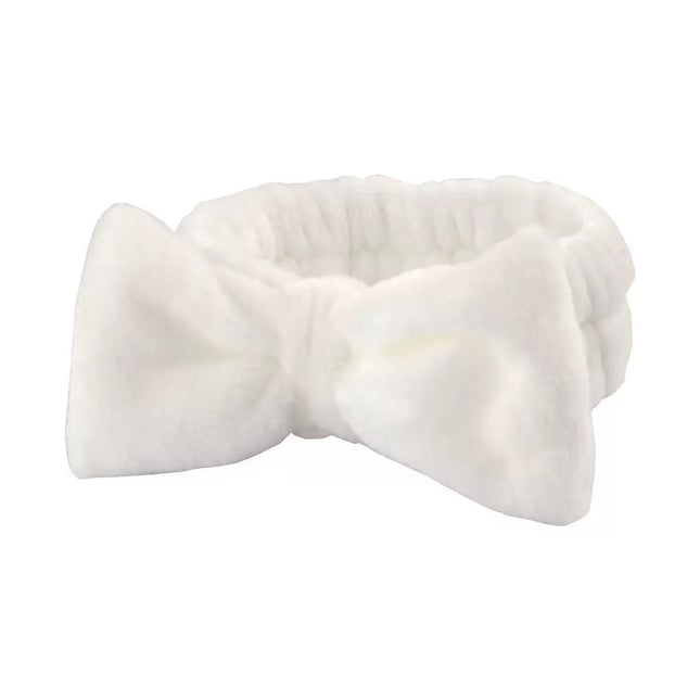 Autumn/Winter Plush Bow Headband Navy Blue – product detail
