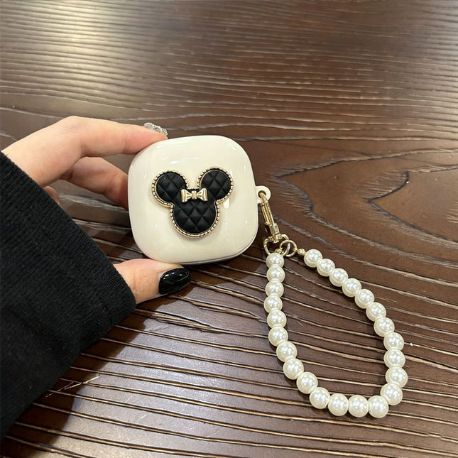 Black Mini Beige Shell Plus Pearl Bracelet AirPods Pro 2