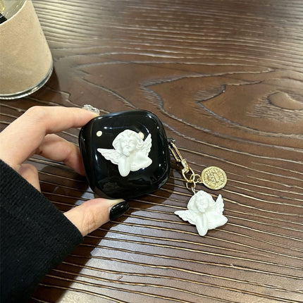 Bow beige bear [beige shell] + brown bear chain AirPods Pro 2
