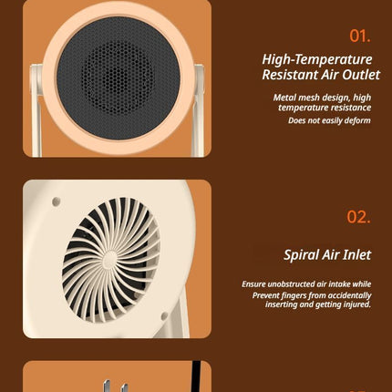 Desk heater grey