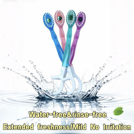 Disposable 3-in-1 Soft Toothbrush with Burst Bead