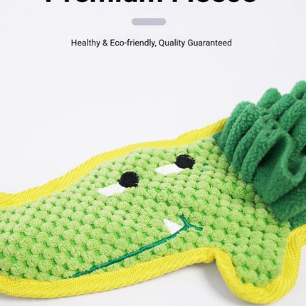 Dog Snuffle Mat for Foraging and Enrichment crocodile