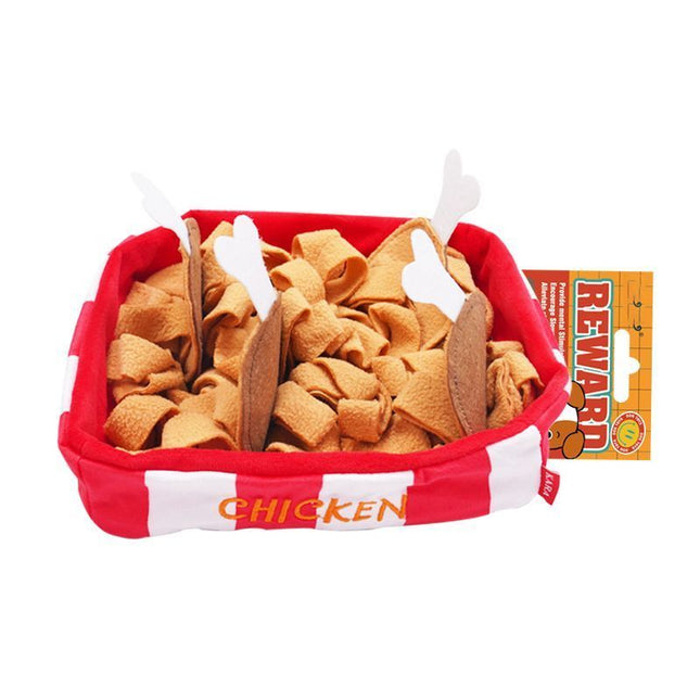 Dog Snuffle Mat for Foraging and Enrichment fried chicken