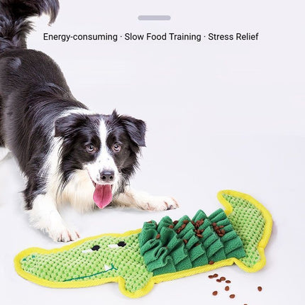 Dog Snuffle Mat for Foraging and Enrichment hamburger