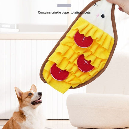 Dog Snuffle Mat for Foraging and Enrichment hamburger