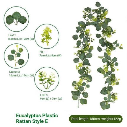 Eucalyptus with Flowers - 60 Heads-E