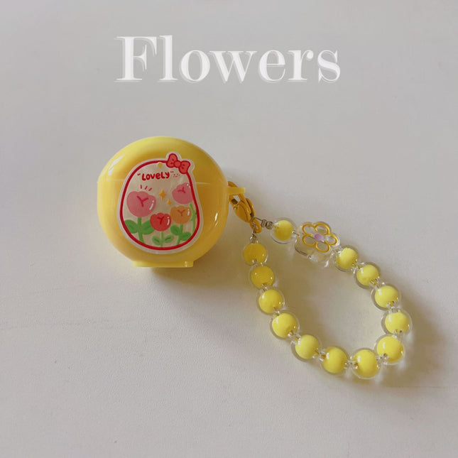 Floral patches Plus pink base shell Plus pink bracelet Apple AirPods 3 – product detail