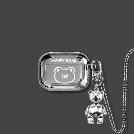 HAPPY Bear AirPods 3 Case+Keyring+Necklace