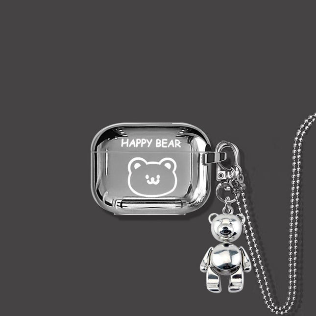 HAPPY Bear AirPods 3 Case Plus Keyring Plus Necklace V1221-HAPPY-BEAR-AIRPODS-3-CASE-KEYRING-NECKLACE