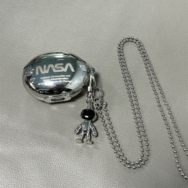 Laser Engraved Astronaut Plus Matching Keychain Plus Necklace AirPods 2