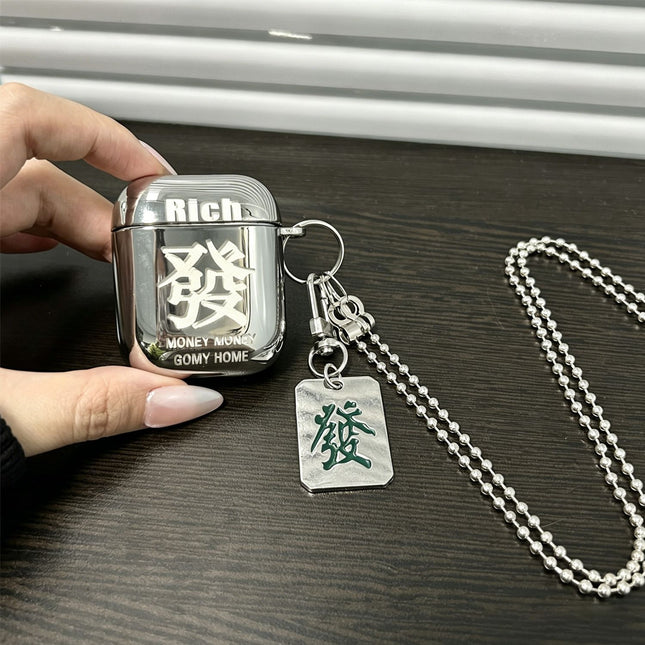 Laser Engraved Fortune Plus Matching Keychain Plus Necklace AirPods 3