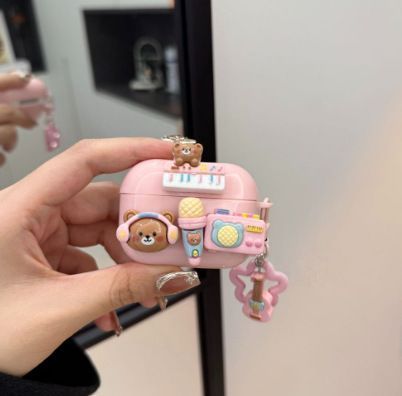 Music Bear Bluetooth Earphone Case Plus pendant AirPods 3 – product detail