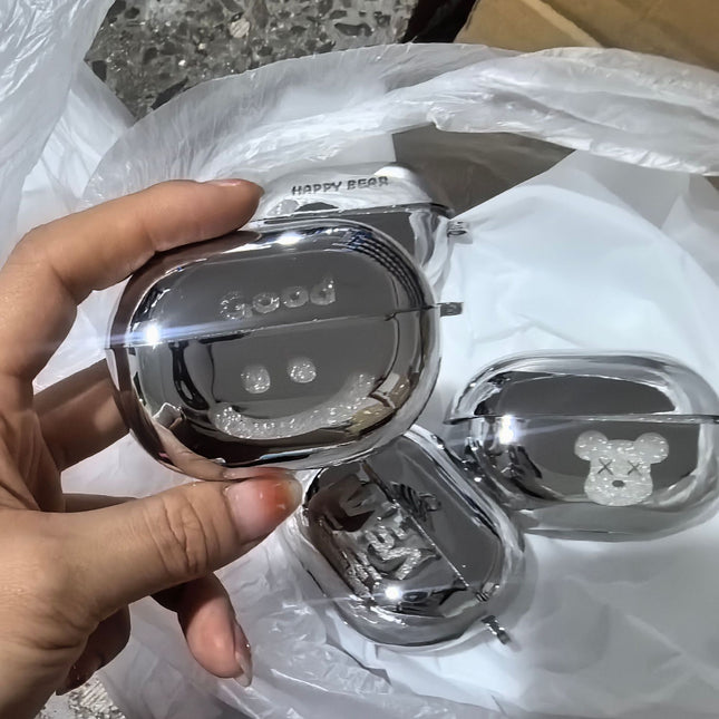 SmileyFace AirPods 2 Bluetooth Earbud Case with matching ring