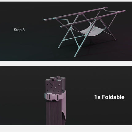 White Canopy Version-Canopy+Folding Table+2 Moon Chairs