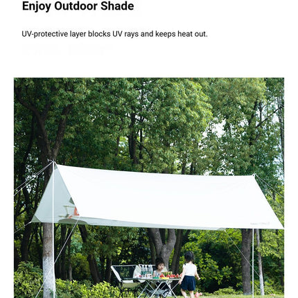 White Canopy Version-Canopy+Folding Table+2 Moon Chairs