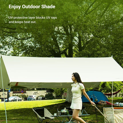 White Canopy Version-Canopy+Folding Table+2 Moon Chairs